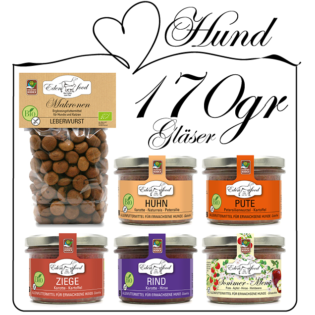 Probierpaket Hund - 5x170g + Leckerli