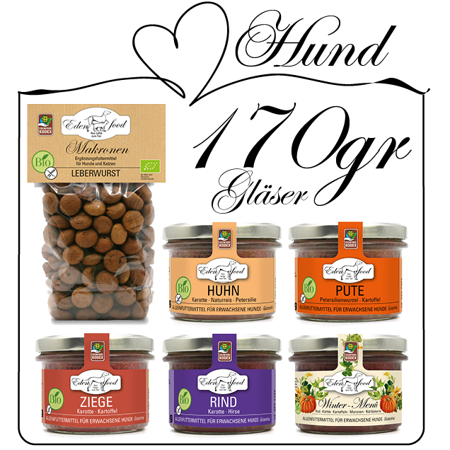 Probierpaket Hund - 5x170g + Leckerli