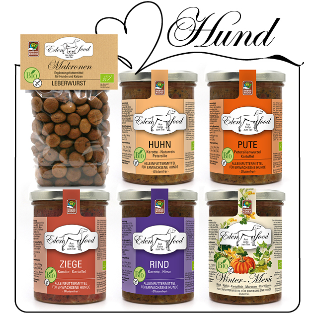 Probierpaket Hund - 5x370g + Leckerli