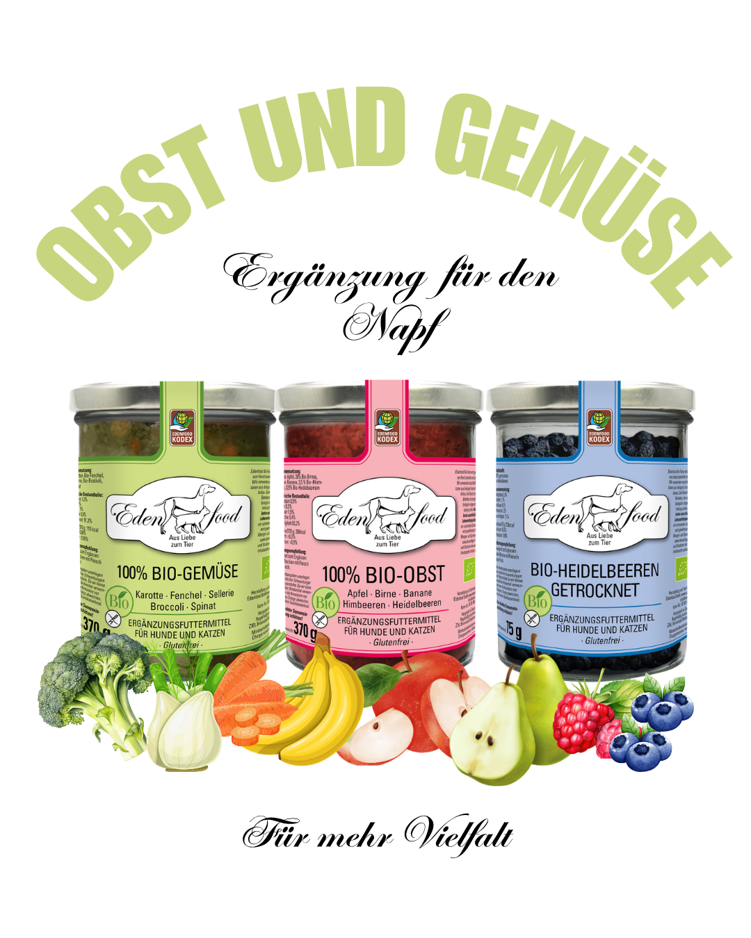 Bio Obst und Gemüse zur Ergänzung 