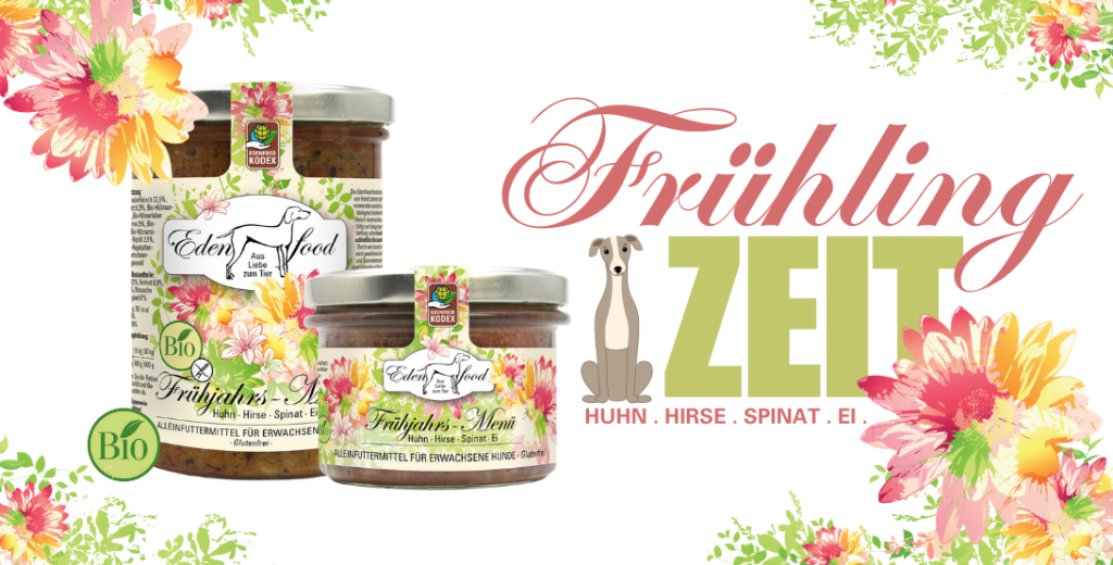 Bio-Hühnerfleisch von Freilandhühnern, Hirse, Spinat & Eigelb