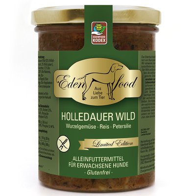 Edenfood Hundemenü Holledauer Wild - limted Edition, 370g