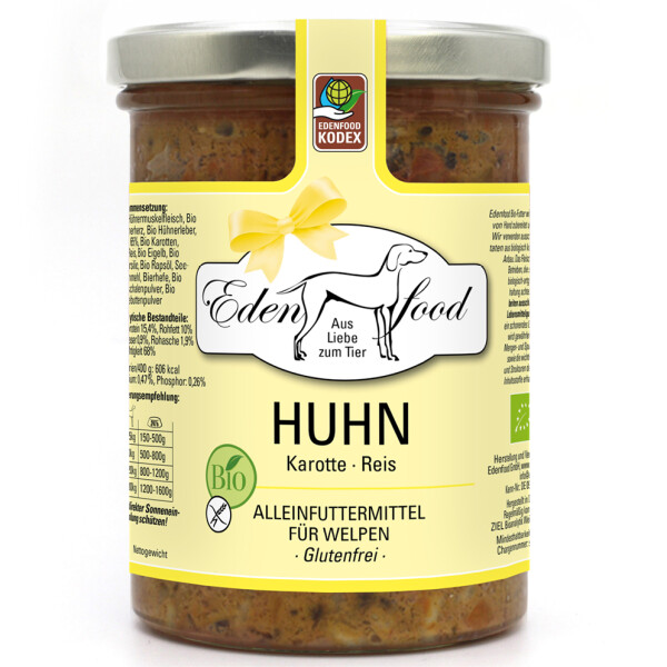 Edenfood Hundefutter Bio Huhn