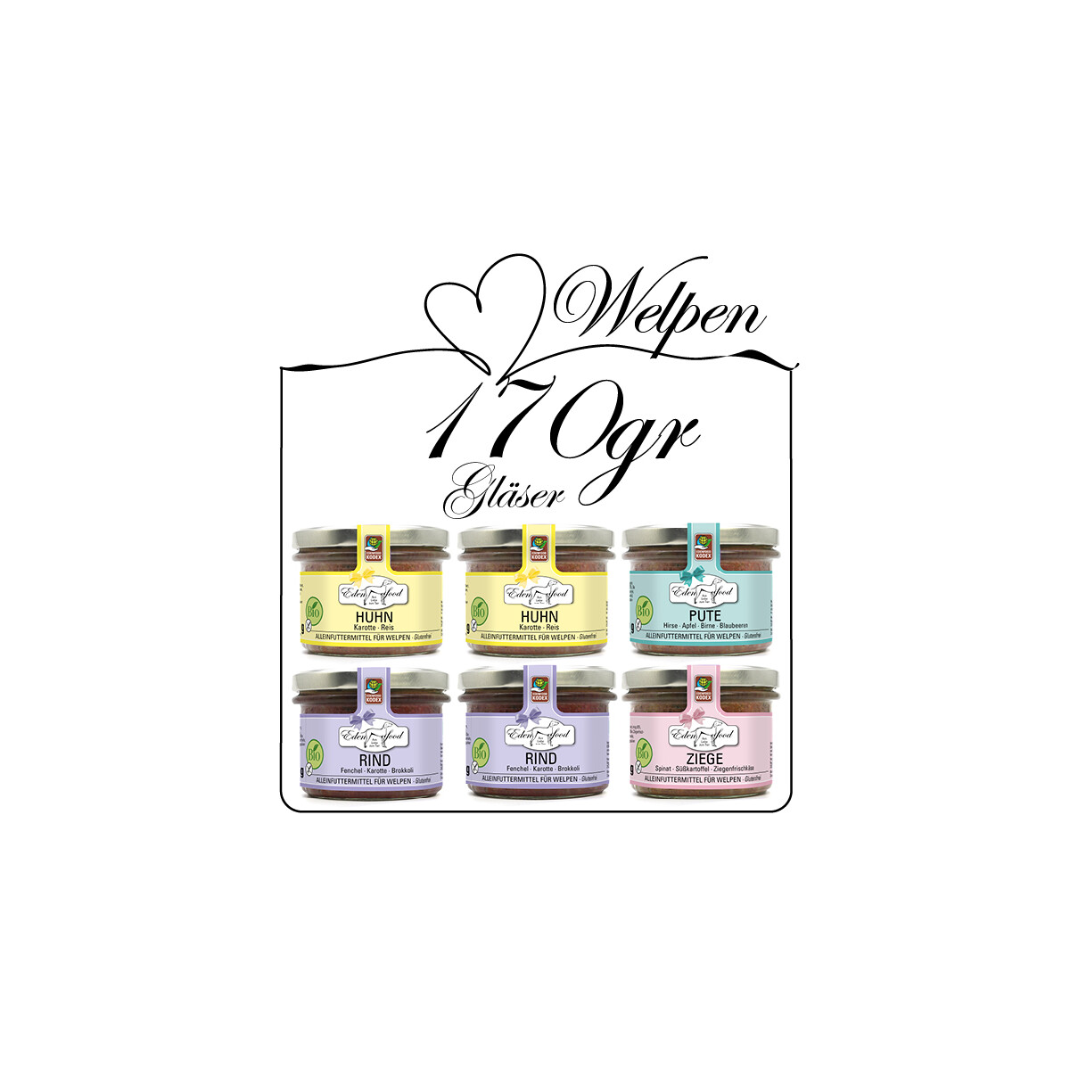 Probierpaket Welpe - 6x170g