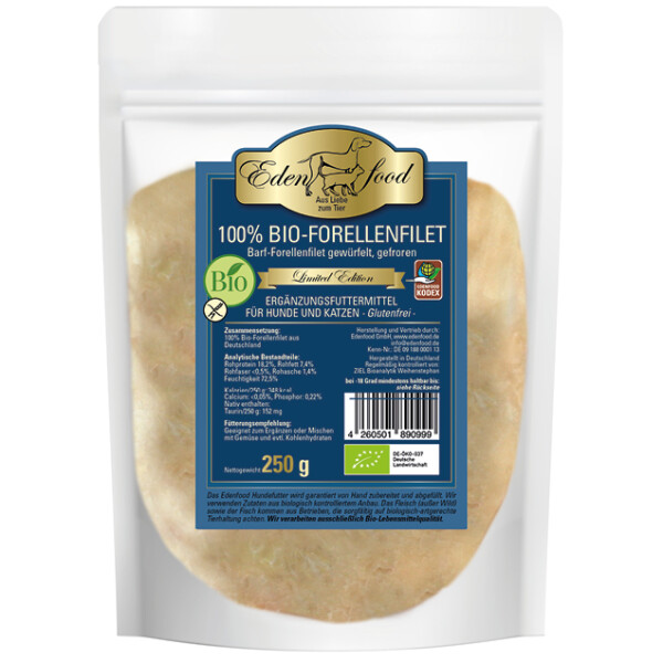 100% BARF Bio-Forellenfilet - limited edition (250g)