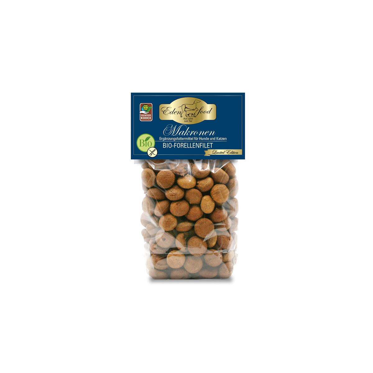 Leckerli Bio-Mini-Makronen Forellenfilet  (100g)