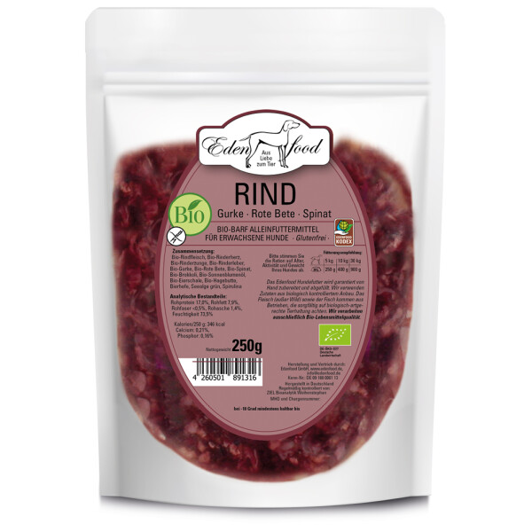 Bio-BARF Menü Bio-Rind (250g)
