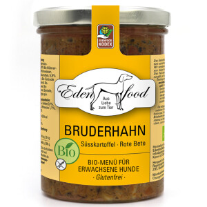 Edenfood Hundefutter Bio Bruderhahn 370g