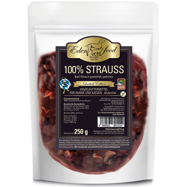 100% BARF Bayerischer Strauß von Edenfood