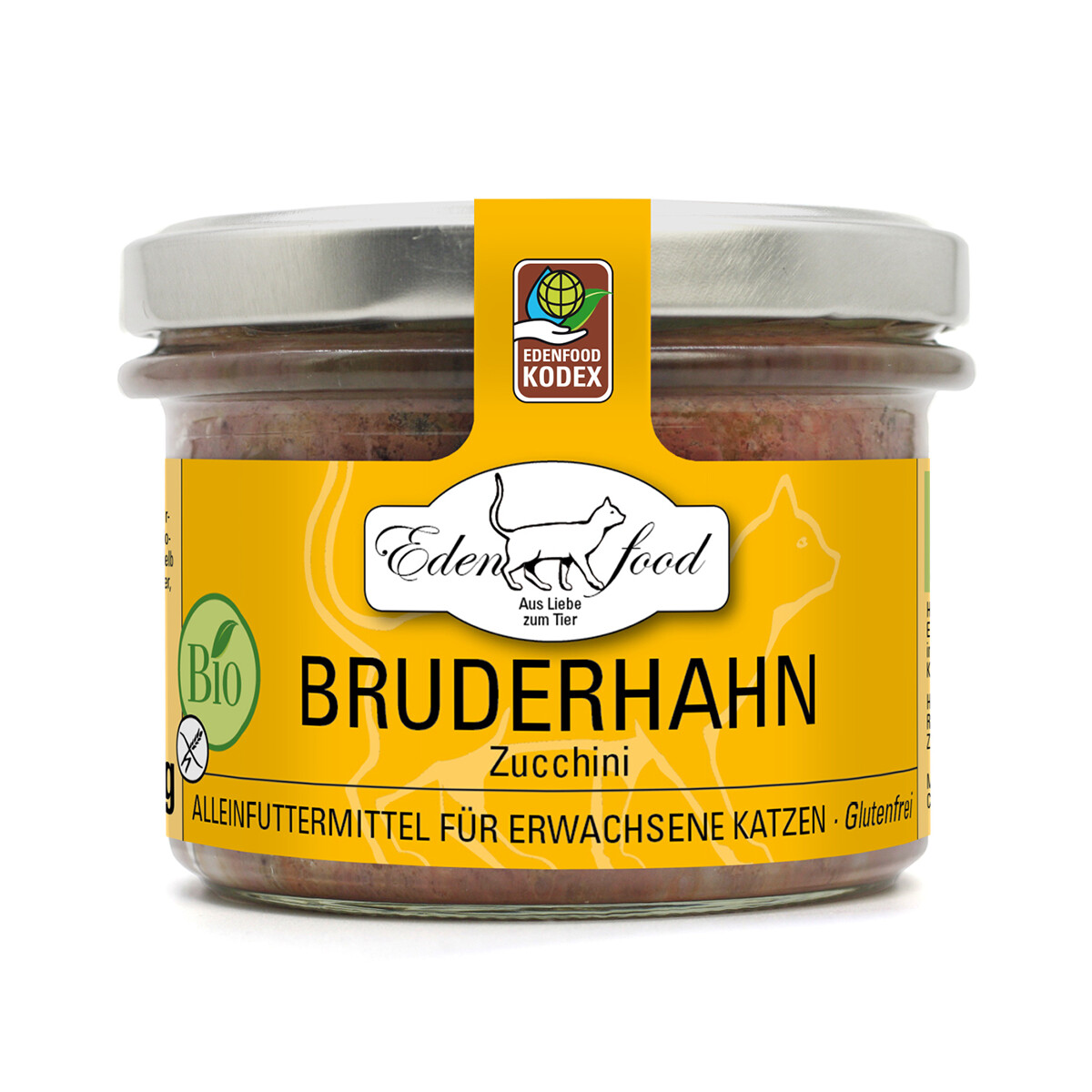 Katzenmenü Bio-Bruderhahn von Edenfood