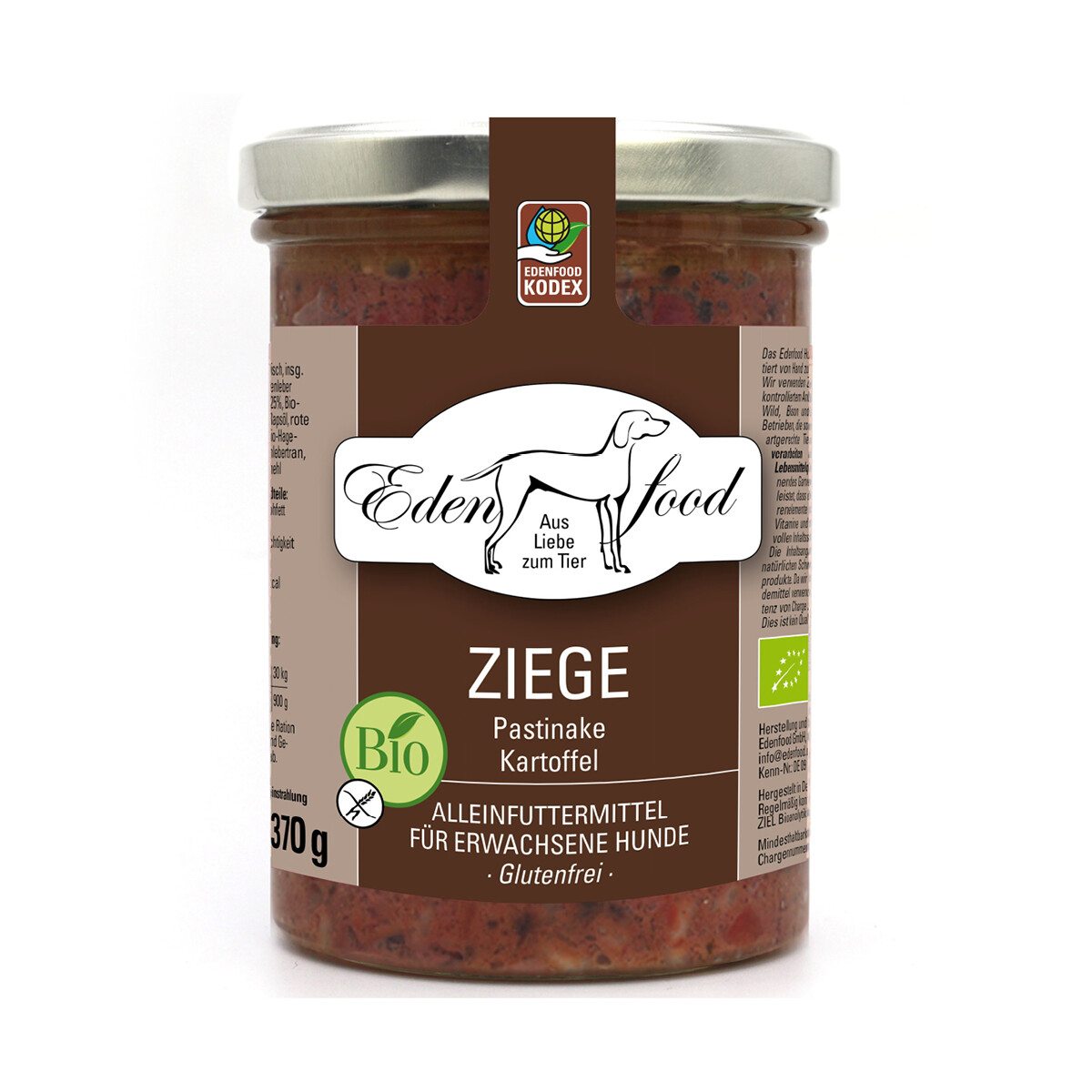 Edenfood Hundefutter Bio-Ziege 2, 370g