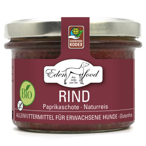 Edenfood Hundefutter Bio-Rind (Bio-Rindfleisch, Paprika &...