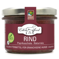 Edenfood Hundefutter Bio-Rind (Bio-Rindfleisch, Paprika...