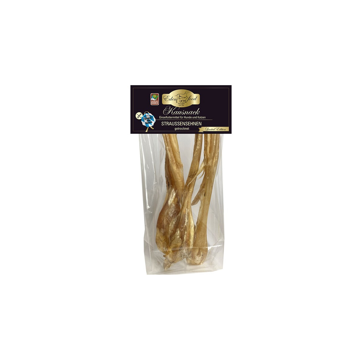 Getrocknete Straussensehnen (200g) von Edenfood –...