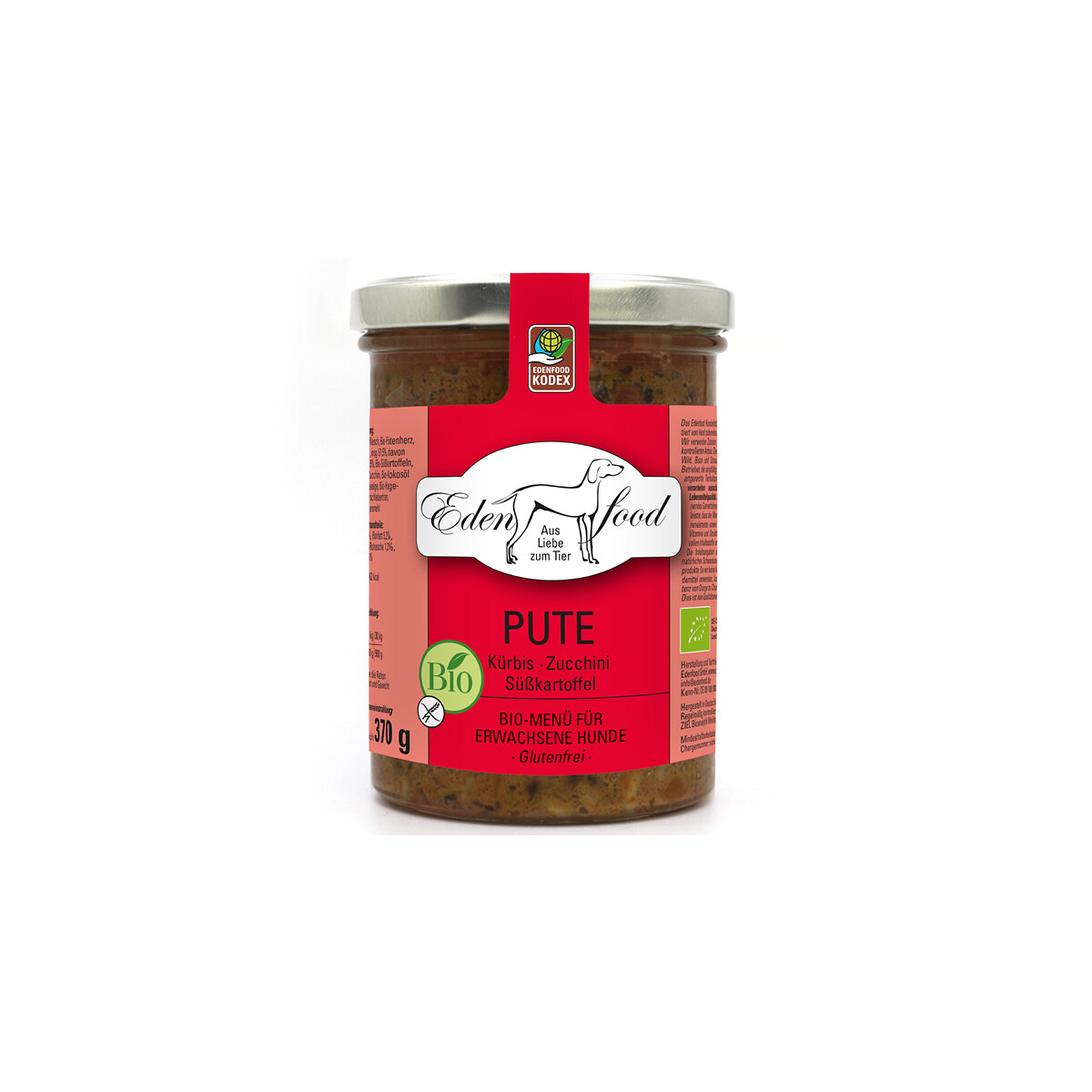 Edenfood Hundemenü Bio Pute 2 370g