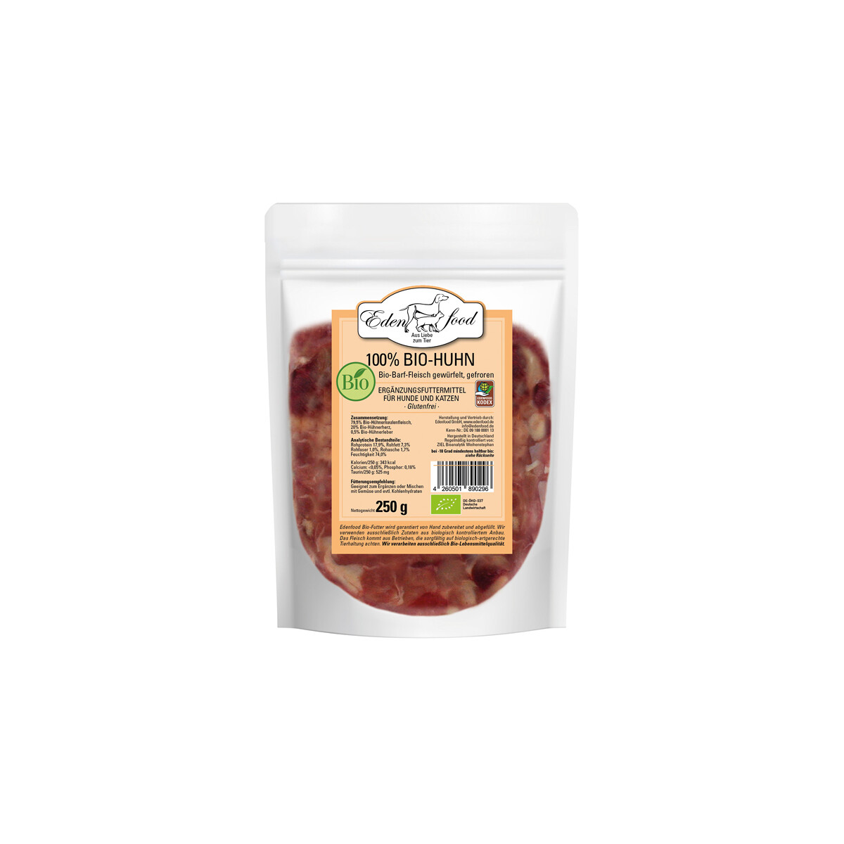 100% BARF Bio-Huhn von Edenfood