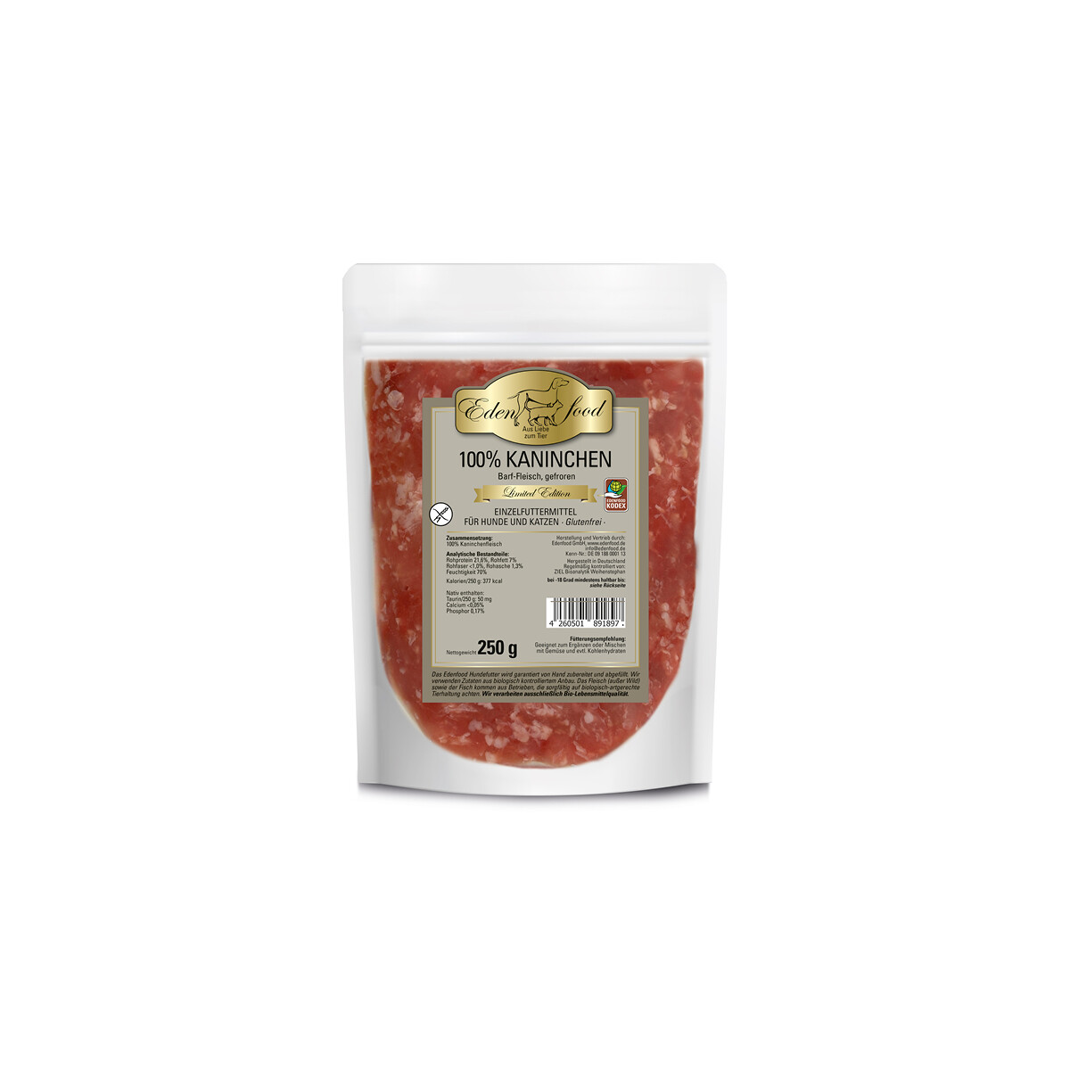 BARF Kaninchenfleisch von Edenfood –...