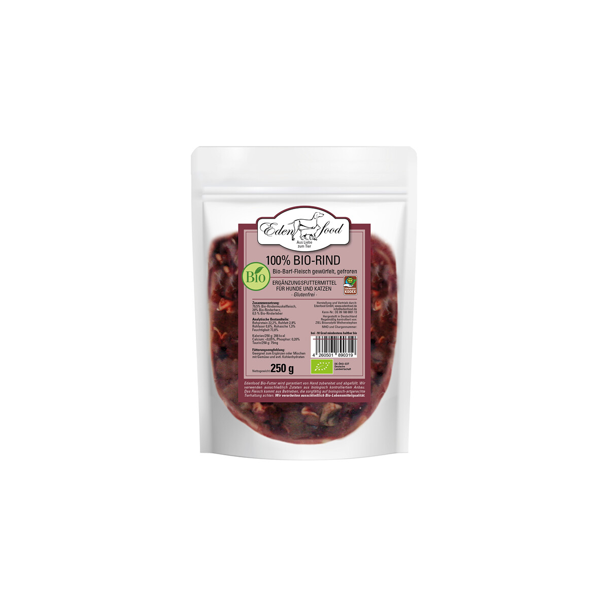 100% BARF Bio-Rind von Edenfood