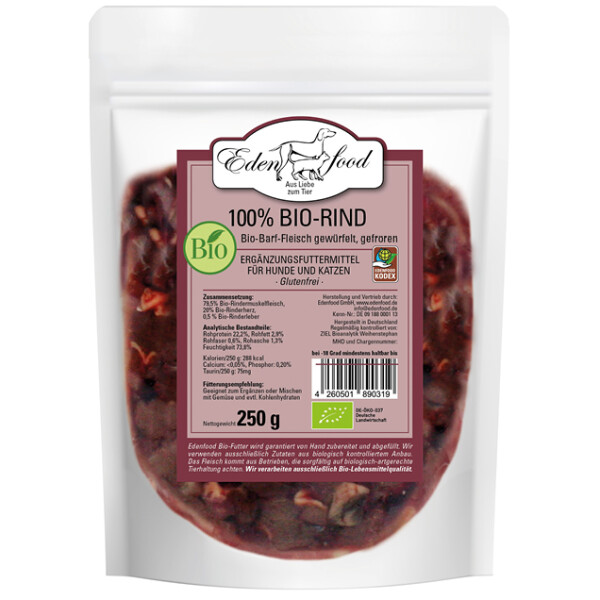 100% BARF Bio-Rind (250g)