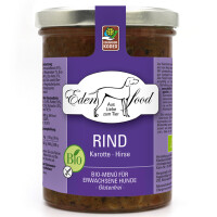 Edenfood Hundefutter Bio-Rind 2 (Bio-Rindfleisch, Karotte...