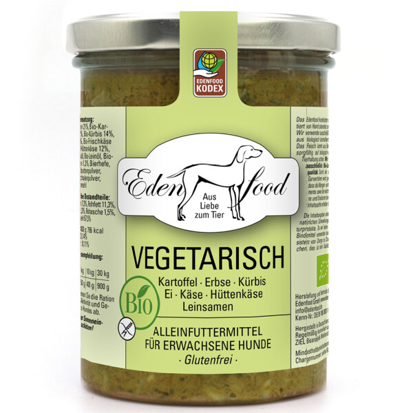 Edenfood Hundefutter Bio Vegetarisch 370g