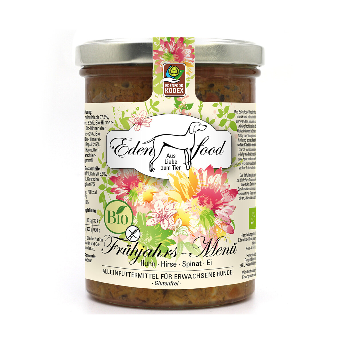Edenfood Hundemenü Bio Frühjahr 370g