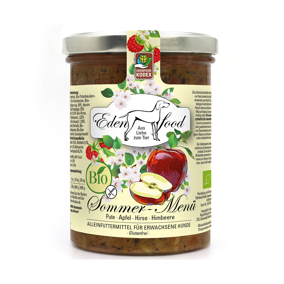 Edenfood Hundemenü Bio Sommer 370g