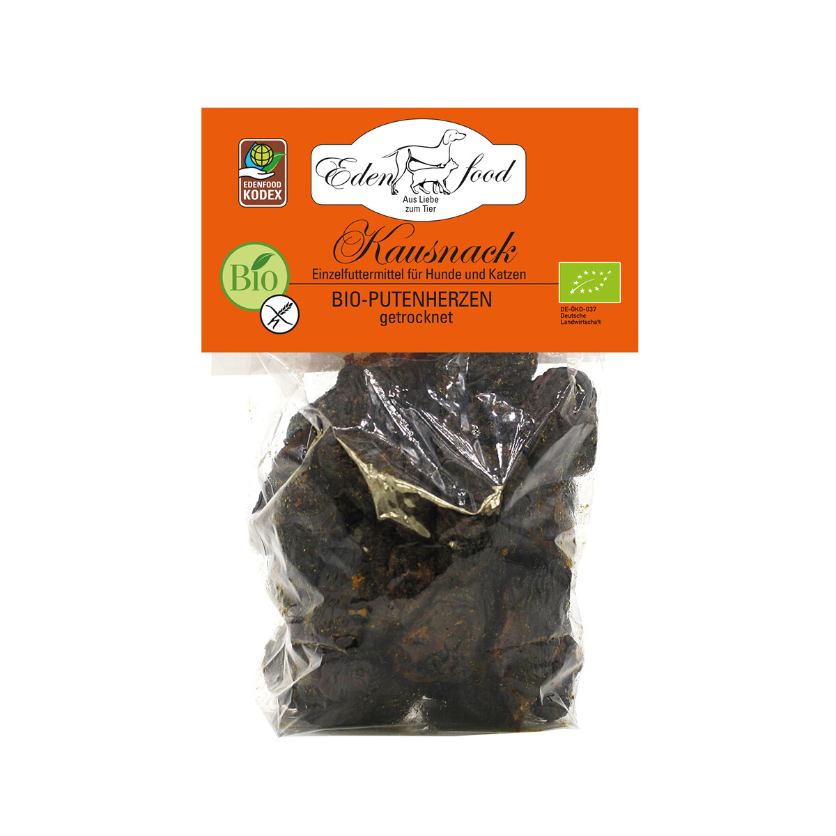 Bio-Putenherzen getrocknet (150g)