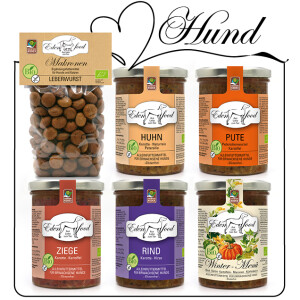 Probierpaket Hund - 5x370g + Leckerli