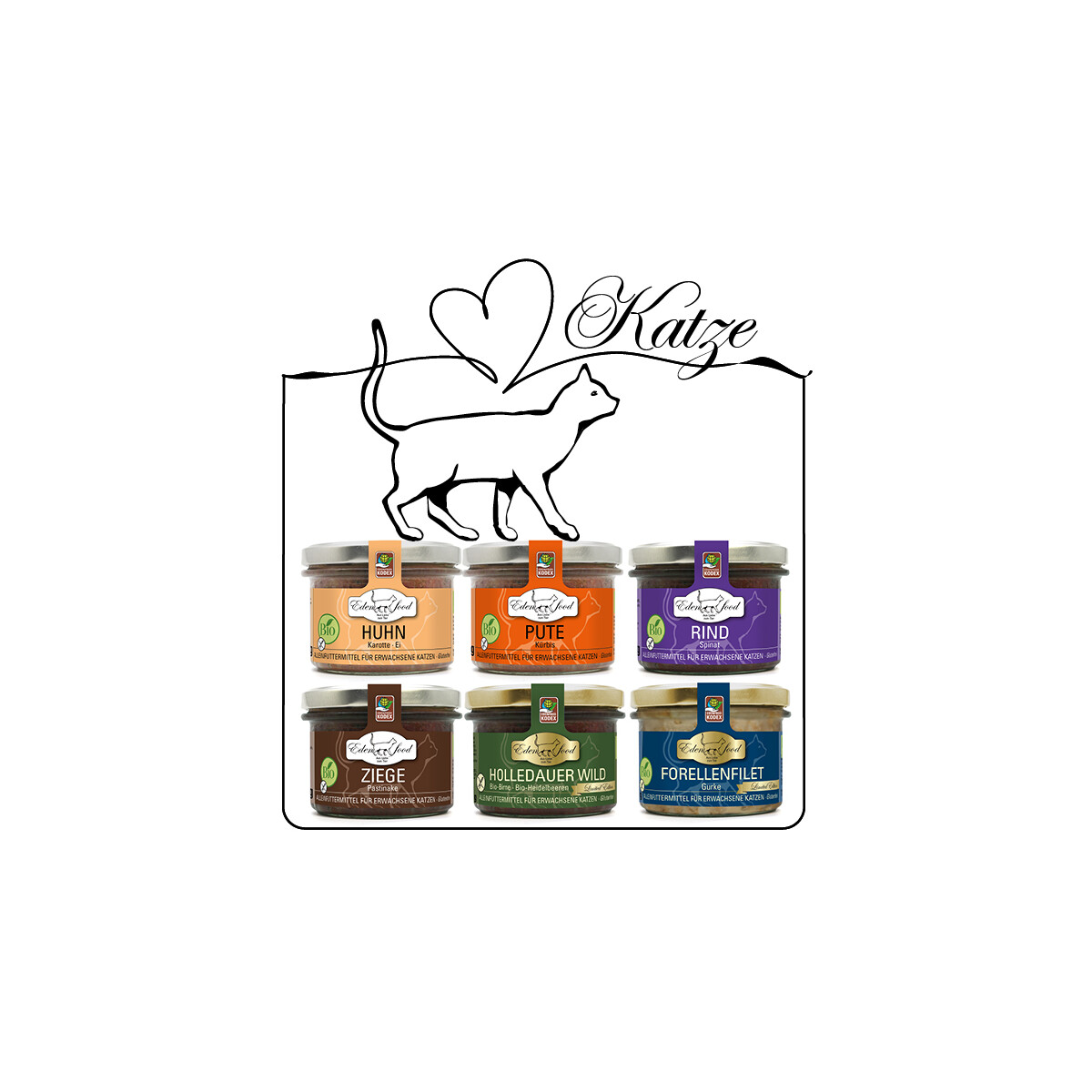 Probierpaket Katze - 6x 170g