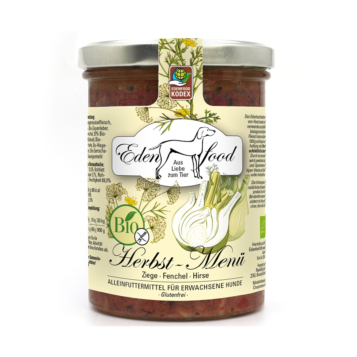 Edenfood Hundemenü Bio Herbst 370g